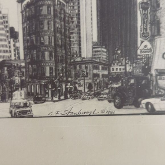 Transamerica Pyramid San Francisco California Print by Artist CF Stanbrough - Picture 4 of 5